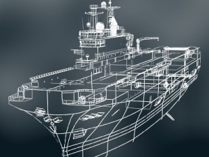 french lhd mistral 3Dモデル