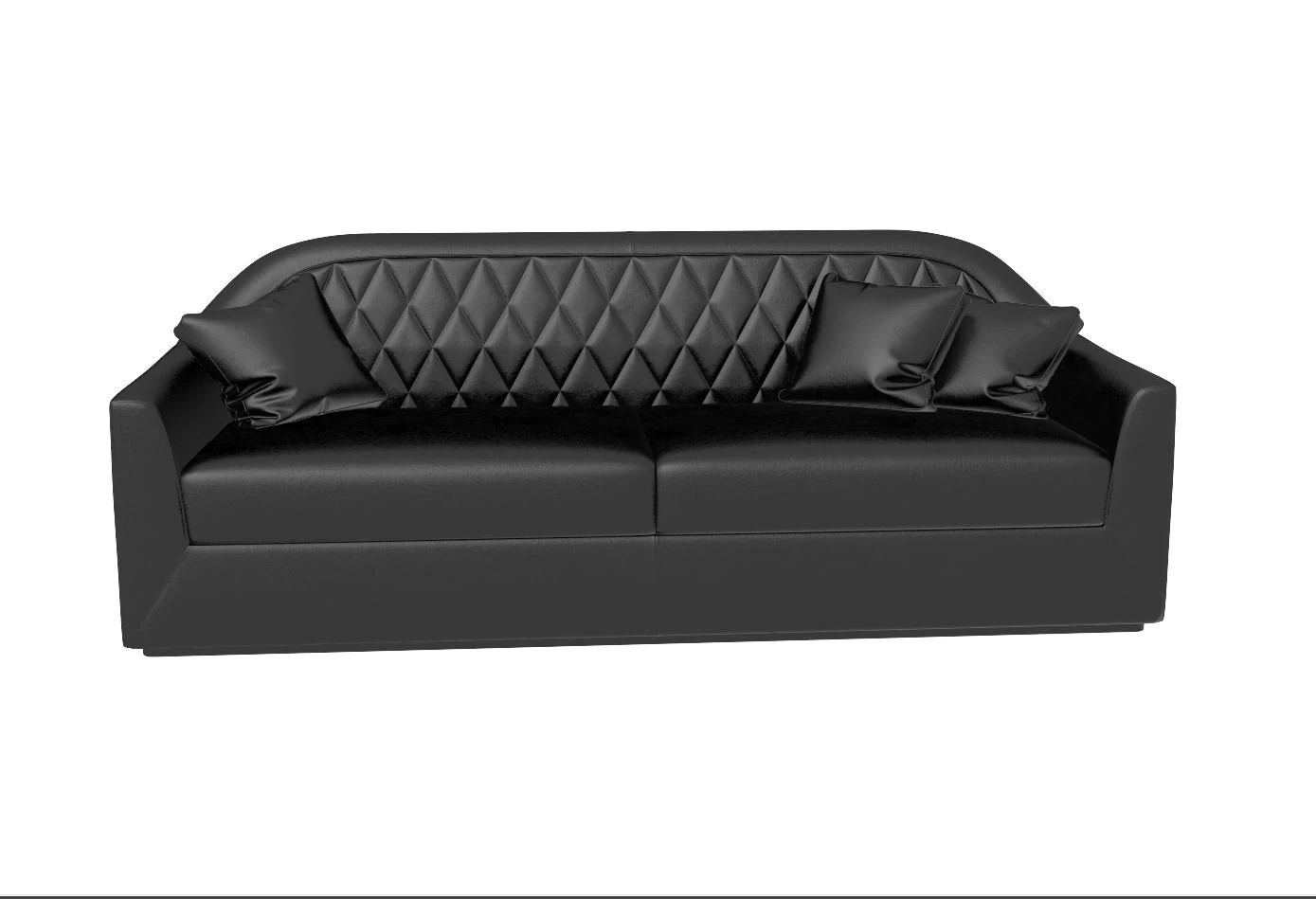 smania veyron modern leather sofa 3D Model .c4d .max .obj .3ds .fbx .stl .blend 