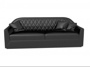 smania veyron modern leather sofa 3D मॉडल