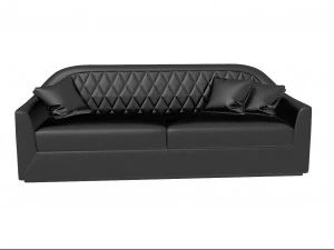 smania veyron sofá de couro moderno Modelo 3D