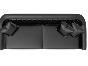 smania veyron modern leather sofa 3D Model