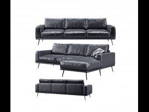 modern luxury sofa 3D Model