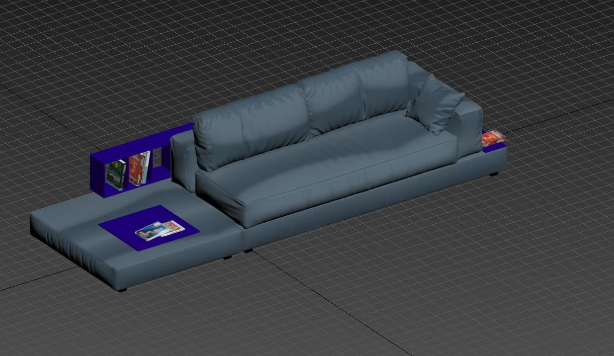 modern style luxury sofa 3D Model .c4d .max .obj .3ds .fbx .stl .blend 