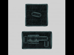 baxter italian luxury modern sofa 3D मॉडल