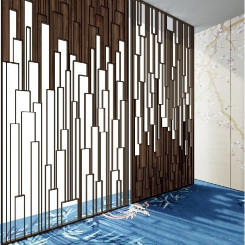 modern chinese style partition Model 3D .c4d .max .obj .3ds .fbx .stl .blend 