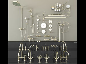 faucet spinkler bundel luxury fauce 3D 모델