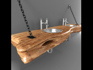 luxury basin cabinet model bundel 3D Model
