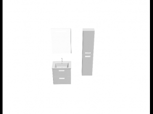 luxury basin cabinet model bundel 3D Model