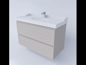 luxury basin cabinet model bundel 3D Model