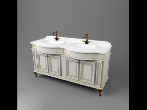luxury basin cabinet model bundel 3D Model