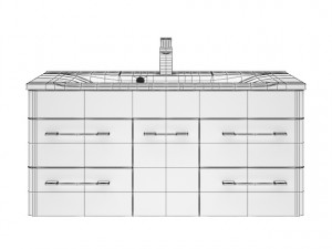 luxury basin cabinet model bundel 3D Model