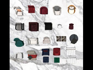 70 бутиков для гостиной, роскошный современный комплект диванов 3D Модель