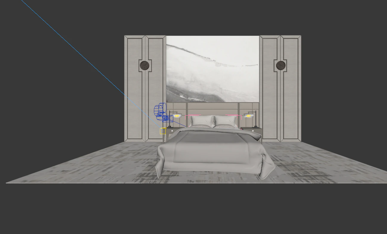 new chinese style bedroom model set 2 3D Model .c4d .max .obj .3ds .fbx .stl .blend 