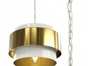 nolan small pendant white 3D मॉडल