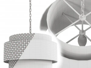 nolan small pendant white 3D Model