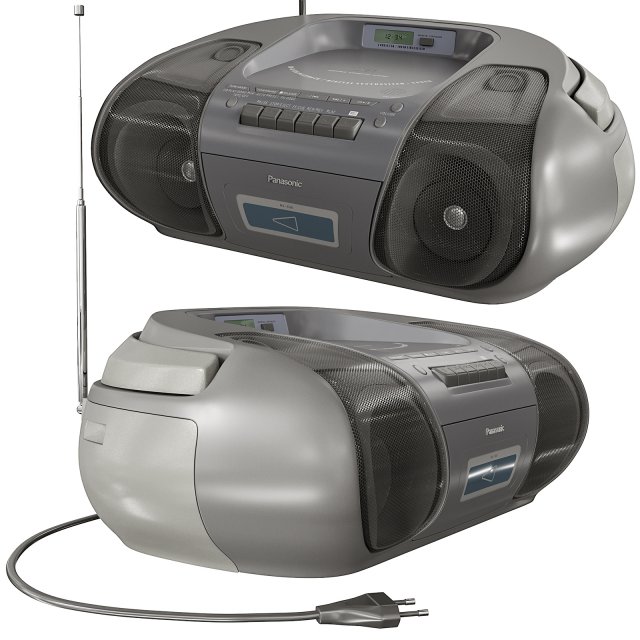panasonic rx-d26 Model 3D .c4d .max .obj .3ds .fbx .stl .blend 