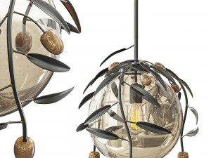 liontin cabang zaitun arterior Model 3D