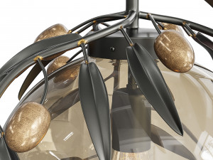 arteriors olive branch pendant Model 3D