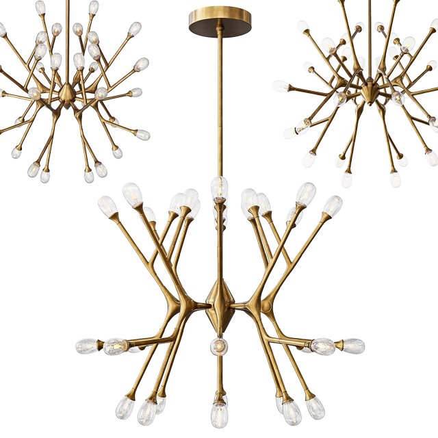 arteriors vandike chandelier 3D Model .c4d .max .obj .3ds .fbx .stl .blend 