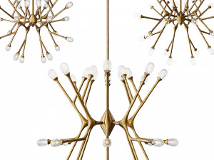 arteriors vandike chandelier 3D Model