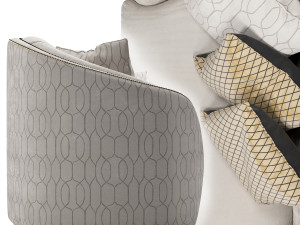 zanaboni giotto sofa 3D Модель