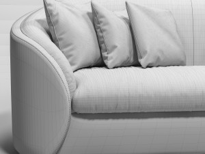 zanaboni giotto sofa 3D Модель