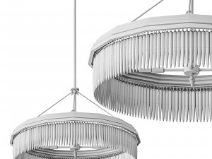 arteriors quill chandelier 3D 모델