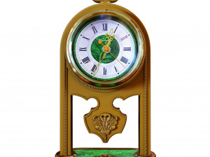 table clock amber 3D Model