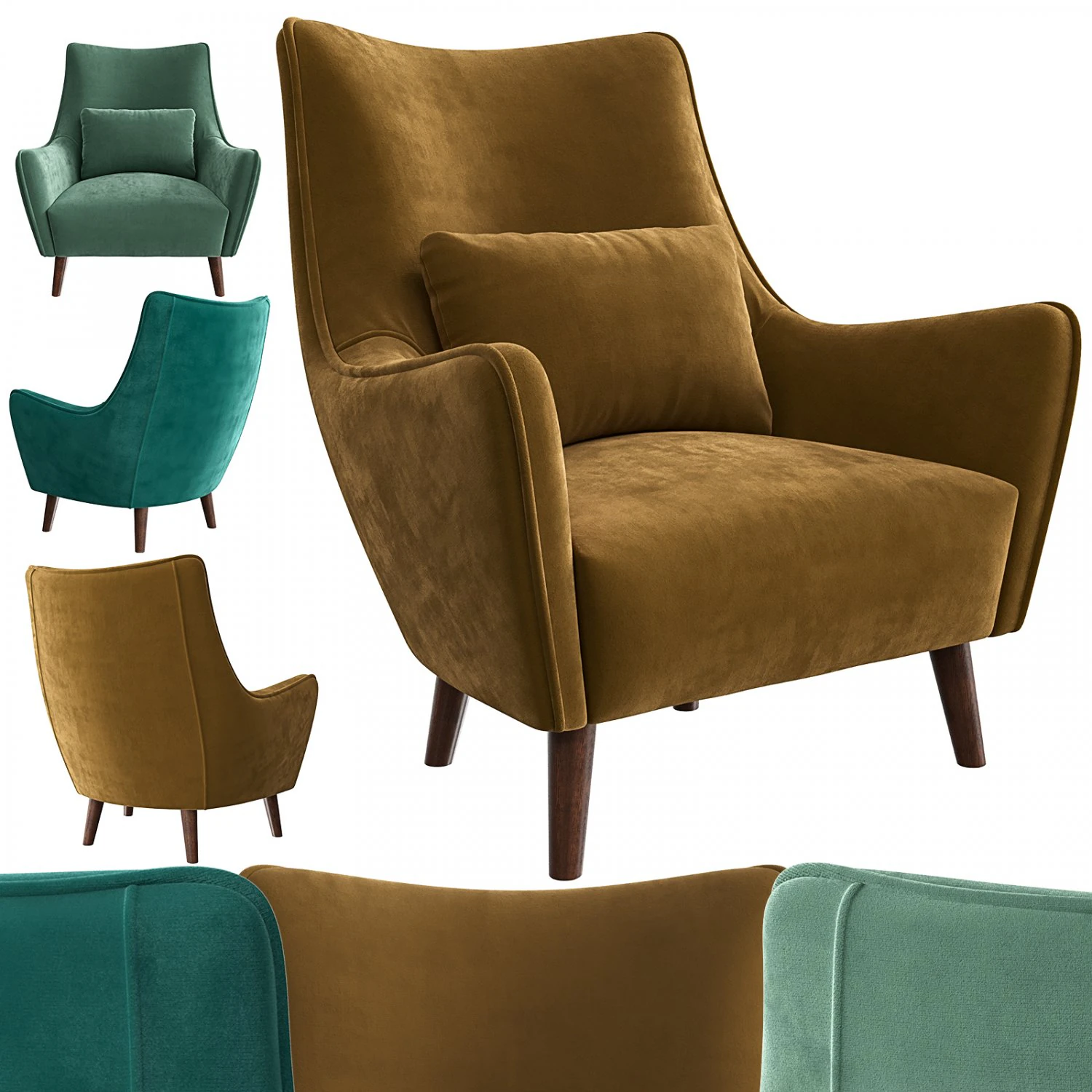 paris chair 3D Model .c4d .max .obj .3ds .fbx .stl .blend 