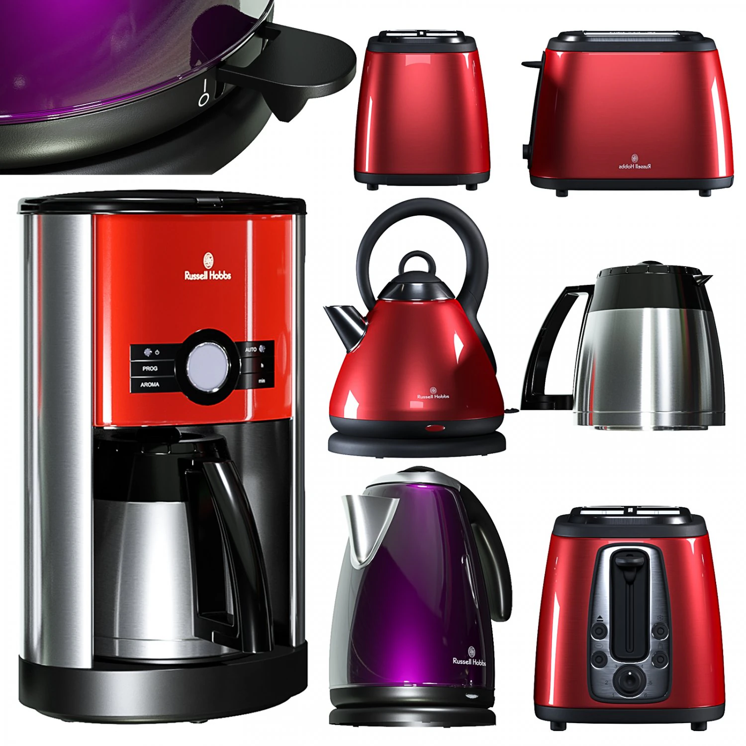 russell hobbs cottage set 3D Model .c4d .max .obj .3ds .fbx .stl .blend
