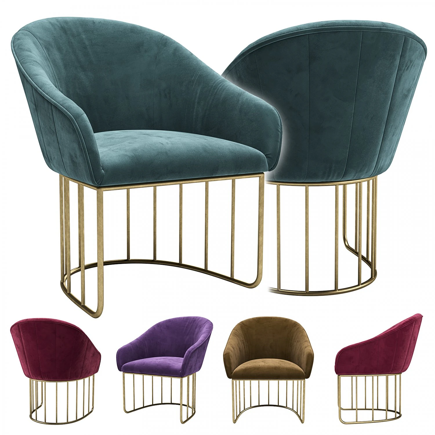 barea to4rooms chair 3D Model .c4d .max .obj .3ds .fbx .stl .blend 