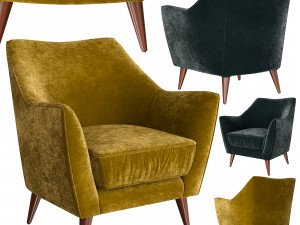 sevensedie split armchair 3D Model
