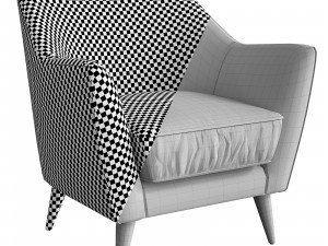 sevensedie split armchair Modello 3D