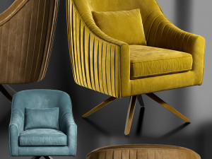 premier hendricks chair 3D Model
