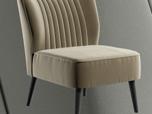 armchair atticus chair Modello 3D