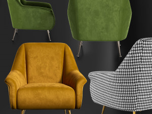 caledonian chair 3D 모델