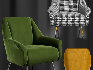 caledonian chair 3D 모델
