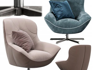 chaise rico king rom Modèle 3D