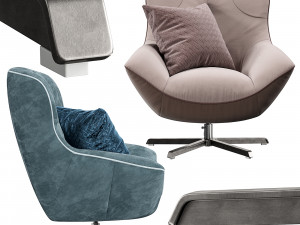 rico king rom chair 3D Model