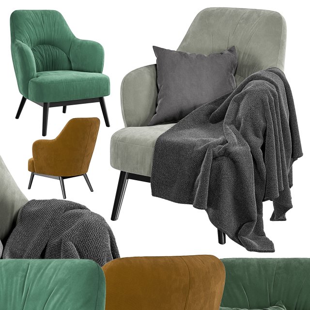 mirage chair 3D Модель .c4d .max .obj .3ds .fbx .stl .blend 