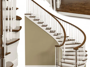 古典的な階段 3Dモデル