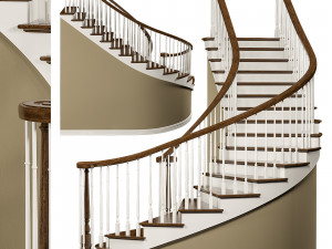 classic staircase 3D 모델