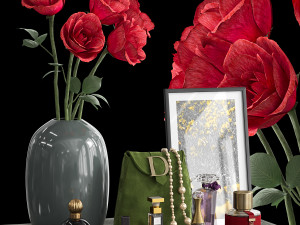 womens decorative set 3D Model