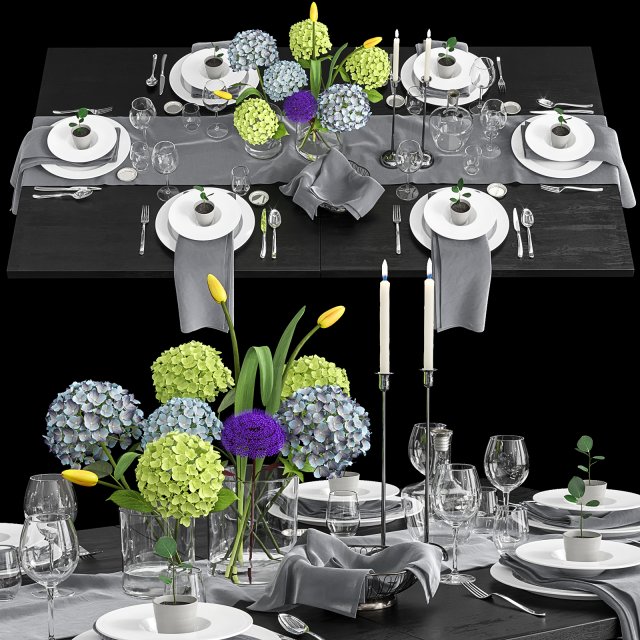 serving decor 3D 模型 .c4d .max .obj .3ds .fbx .stl .blend 