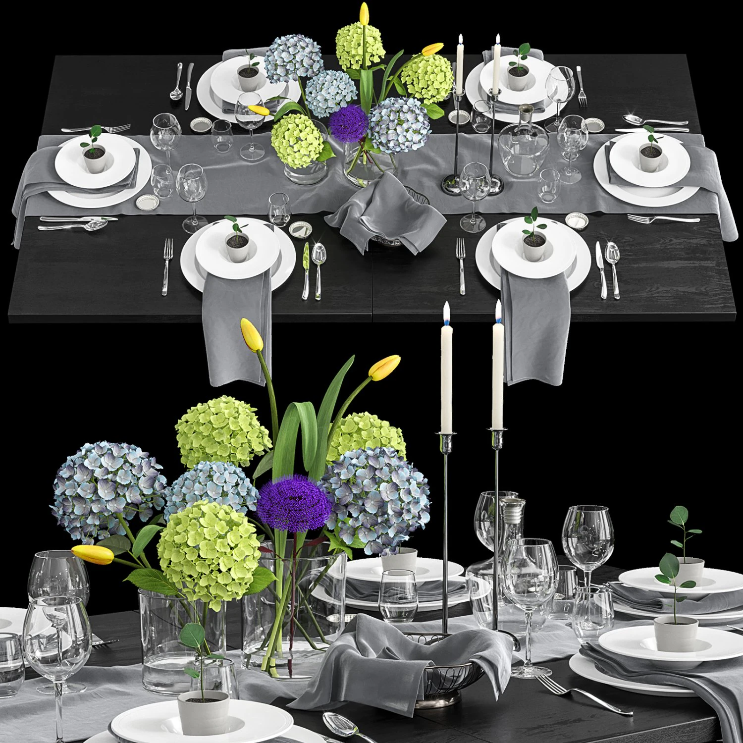 serving decor 3D Model .c4d .max .obj .3ds .fbx .stl .blend 