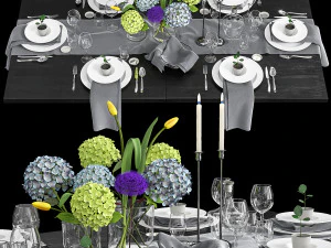 Servierdekor 3D Modell