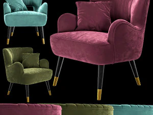 chaise cygne Modèle 3D