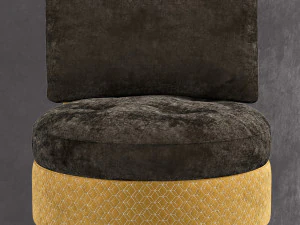 wing round chair 3D Model