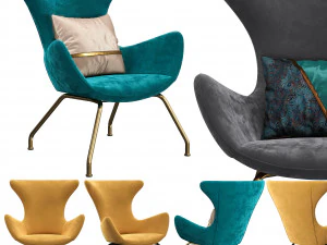 chaise vanda Modèle 3D