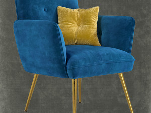 nelda chair Model 3D